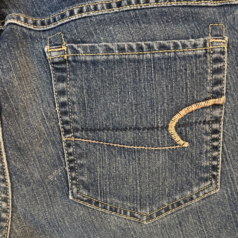 Great Condition- American Eagle Outfitters Denim Capris - Sz 10 - Picture 8 of 14